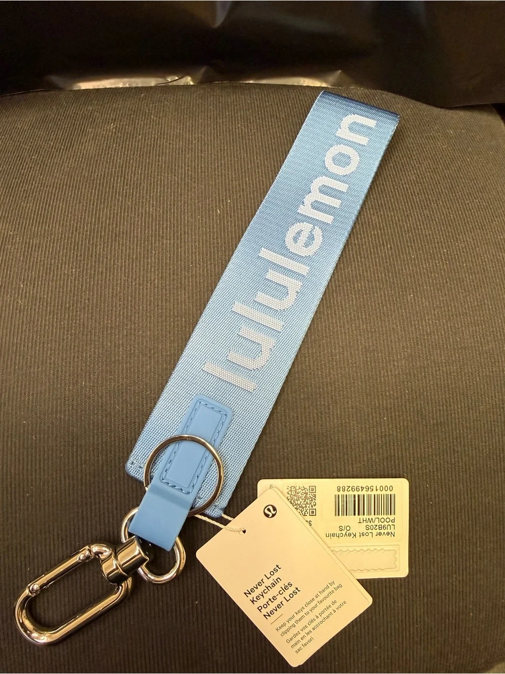 Lululemon Pool Party Never Lost Keychain